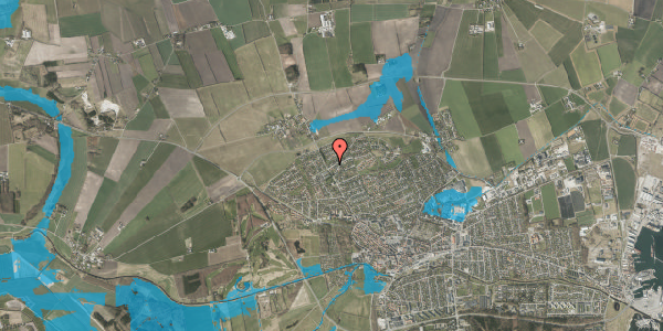 Oversvømmelsesrisiko fra vandløb på Krokusvej 5, 8500 Grenaa