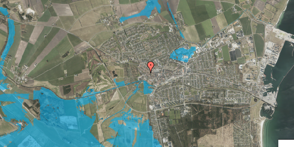 Oversvømmelsesrisiko fra vandløb på Storegade 41A, 2. , 8500 Grenaa