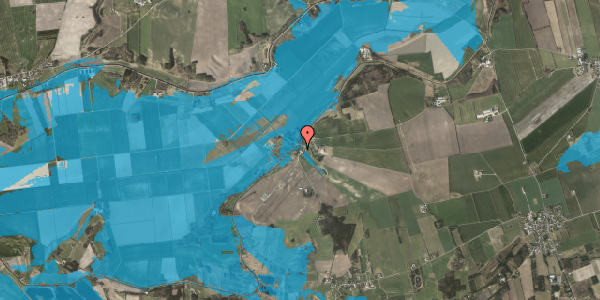 Oversvømmelsesrisiko fra vandløb på Søbyvej 31, 8570 Trustrup