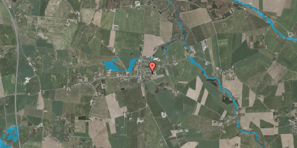 Oversvømmelsesrisiko fra vandløb på Rigtrupvej 17, 8370 Hadsten