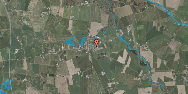 Oversvømmelsesrisiko fra vandløb på Rigtrupvej 19, 8370 Hadsten