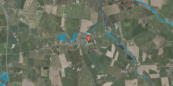 Oversvømmelsesrisiko fra vandløb på Rigtrupvej 28, 8370 Hadsten