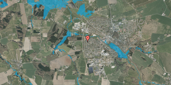 Oversvømmelsesrisiko fra vandløb på Vesterskovvej 41, 8370 Hadsten