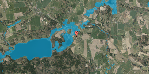 Oversvømmelsesrisiko fra vandløb på Låsbyvej 82, kl. , 8660 Skanderborg