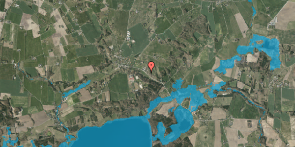 Oversvømmelsesrisiko fra vandløb på Låsbyvej 96, 8660 Skanderborg