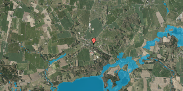 Oversvømmelsesrisiko fra vandløb på Låsbyvej 147, 8660 Skanderborg