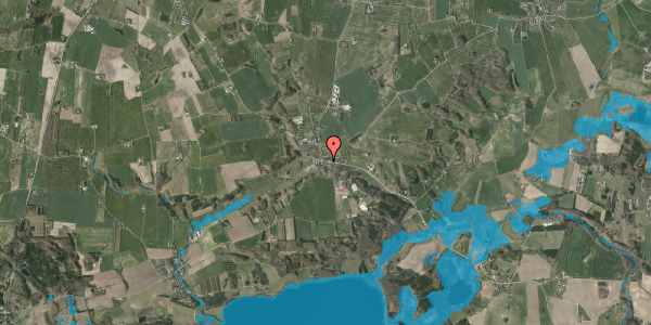Oversvømmelsesrisiko fra vandløb på Låsbyvej 155, 8660 Skanderborg