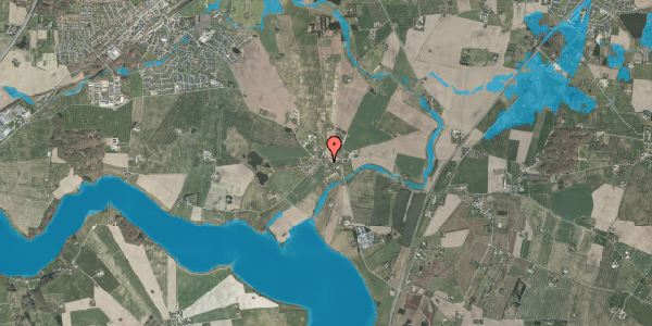 Oversvømmelsesrisiko fra vandløb på Nyvej 2, 8362 Hørning