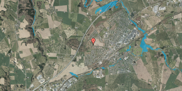 Oversvømmelsesrisiko fra vandløb på Skovlundsvej 5, 8362 Hørning