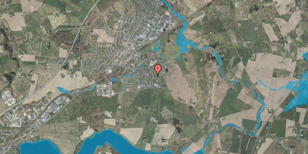 Oversvømmelsesrisiko fra vandløb på Skovsgårdsvænget 15, 8362 Hørning