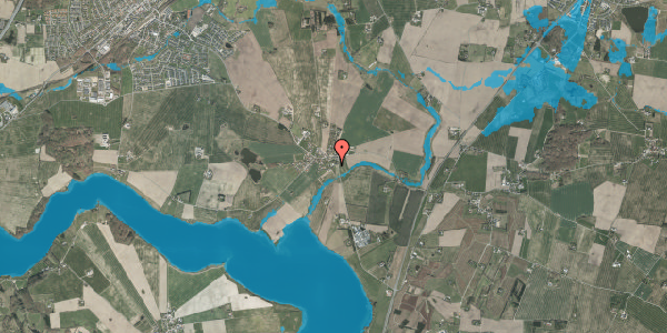 Oversvømmelsesrisiko fra vandløb på Solbjerg Søvej 4, 8362 Hørning