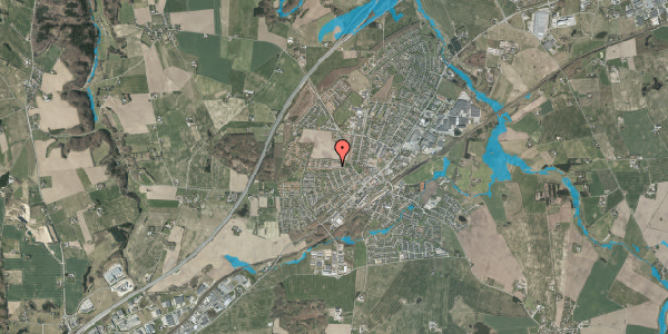 Oversvømmelsesrisiko fra vandløb på Æblehaven 47, 8362 Hørning
