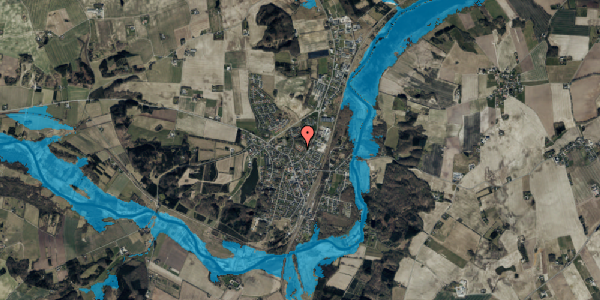 Oversvømmelsesrisiko fra vandløb på Egebakken 19, 8870 Langå