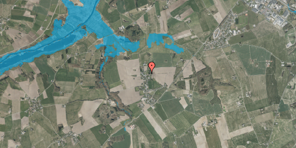 Oversvømmelsesrisiko fra vandløb på Kildingsvej 1A, 8940 Randers SV