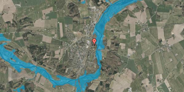 Oversvømmelsesrisiko fra vandløb på Mosevej 22, 8870 Langå