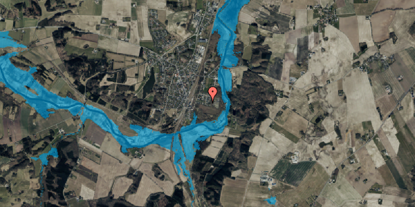Oversvømmelsesrisiko fra vandløb på Skovkanten 17, 8870 Langå