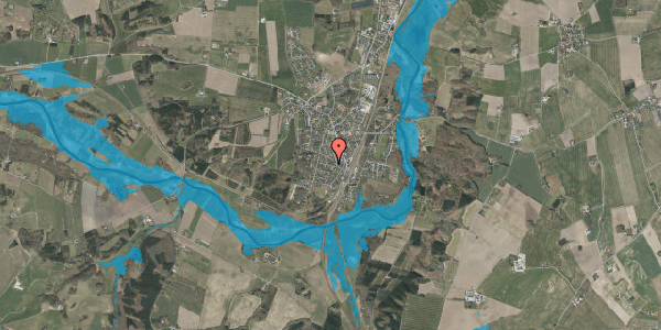 Oversvømmelsesrisiko fra vandløb på Vestergade 14, 8870 Langå