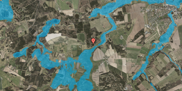 Oversvømmelsesrisiko fra vandløb på Astrupvej 32A, 8550 Ryomgård