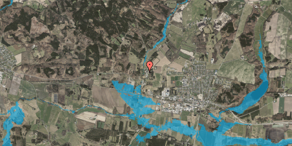 Oversvømmelsesrisiko fra vandløb på Bøjstrupvej 15, 8550 Ryomgård