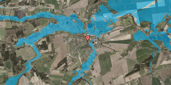 Oversvømmelsesrisiko fra vandløb på H C Andersensvej 18, 8560 Kolind