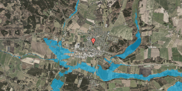 Oversvømmelsesrisiko fra vandløb på Marienhoffvej 3D, 8550 Ryomgård