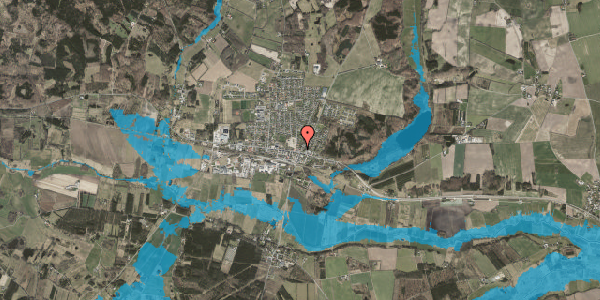 Oversvømmelsesrisiko fra vandløb på Nørregade 3G, 8550 Ryomgård