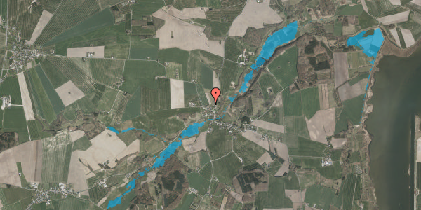 Oversvømmelsesrisiko fra vandløb på Udbyhøjvej 491C, 8930 Randers NØ