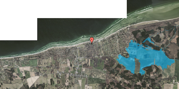 Oversvømmelsesrisiko fra vandløb på Klitvej 24C, 8585 Glesborg