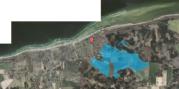 Oversvømmelsesrisiko fra vandløb på Lærkevej 18, 8585 Glesborg
