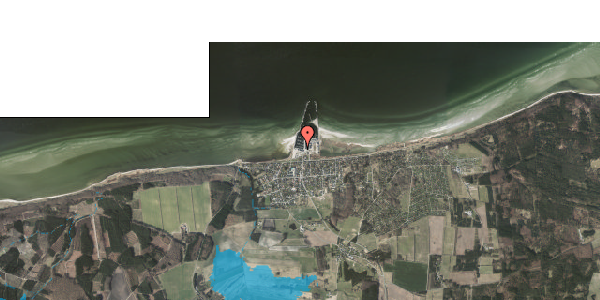 Oversvømmelsesrisiko fra vandløb på Vestre Mole 22, 8585 Glesborg
