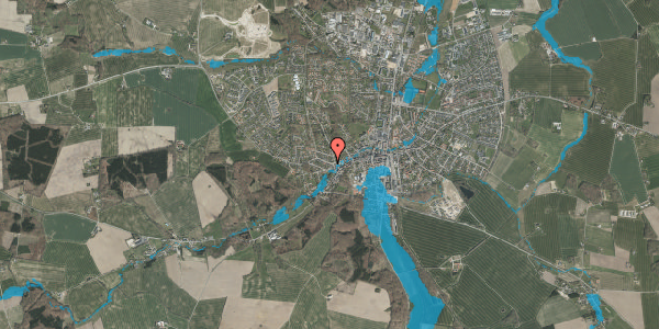 Oversvømmelsesrisiko fra vandløb på Snærildvej 3, 8300 Odder