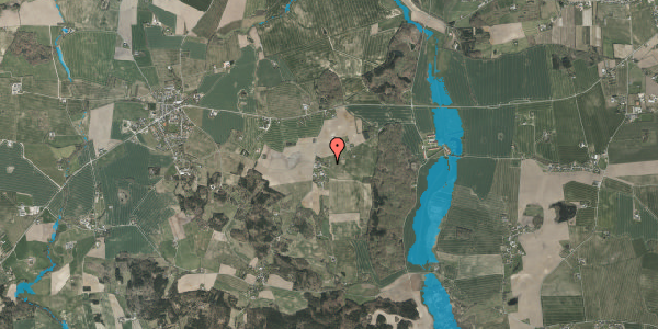 Oversvømmelsesrisiko fra vandløb på Svinballevej 25A, 8350 Hundslund