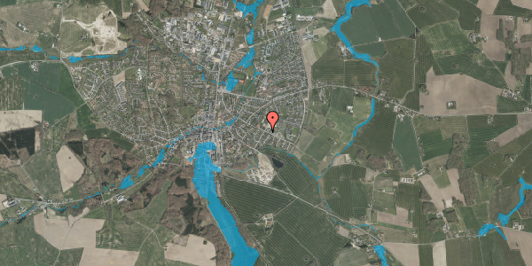 Oversvømmelsesrisiko fra vandløb på Østermarksvej 16, 8300 Odder