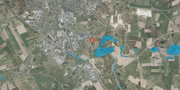 Oversvømmelsesrisiko fra vandløb på Adonisvej 48, 8960 Randers SØ