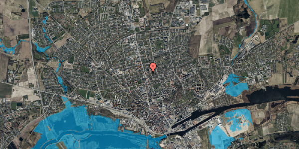 Oversvømmelsesrisiko fra vandløb på Anemonevej 23, 1. th, 8930 Randers NØ