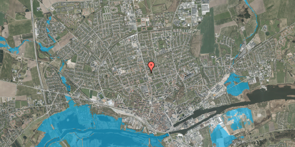 Oversvømmelsesrisiko fra vandløb på Anemonevej 42, 2. th, 8930 Randers NØ