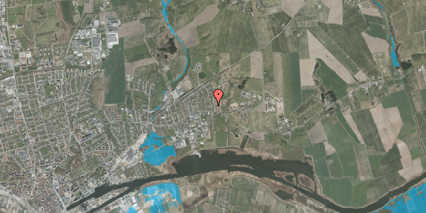 Oversvømmelsesrisiko fra vandløb på Bidstrupvej 14, 8930 Randers NØ