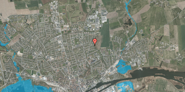 Oversvømmelsesrisiko fra vandløb på Birkevej 40, 8930 Randers NØ