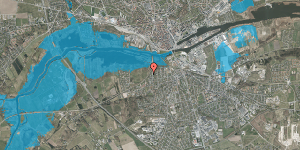 Oversvømmelsesrisiko fra vandløb på Bojesvej 11, 8940 Randers SV