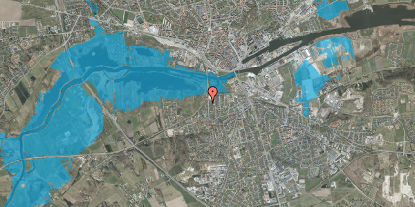 Oversvømmelsesrisiko fra vandløb på Bojesvej 21, 8940 Randers SV