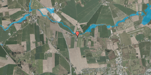 Oversvømmelsesrisiko fra vandløb på Borup Kirkevej 1, 8920 Randers NV