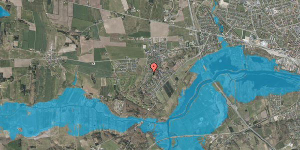 Oversvømmelsesrisiko fra vandløb på Bregnevej 6, 8920 Randers NV