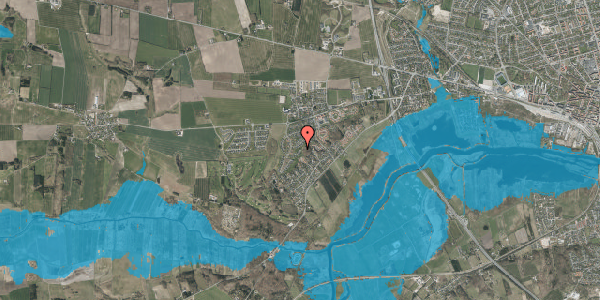 Oversvømmelsesrisiko fra vandløb på Bregnevej 9, 8920 Randers NV