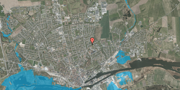 Oversvømmelsesrisiko fra vandløb på Christiansborgvej 12, 8930 Randers NØ