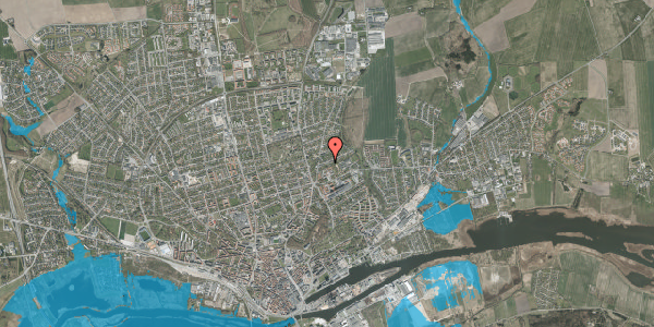 Oversvømmelsesrisiko fra vandløb på Christiansborgvej 14, 8930 Randers NØ