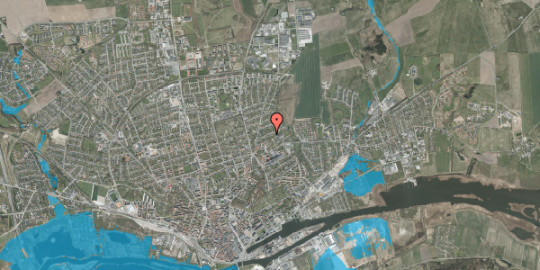 Oversvømmelsesrisiko fra vandløb på Christiansborgvej 26, 8930 Randers NØ