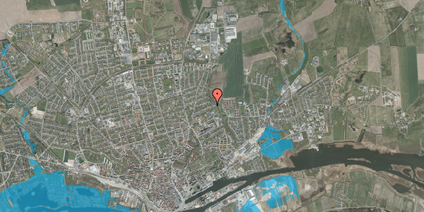 Oversvømmelsesrisiko fra vandløb på Christiansborgvej 39, 8930 Randers NØ