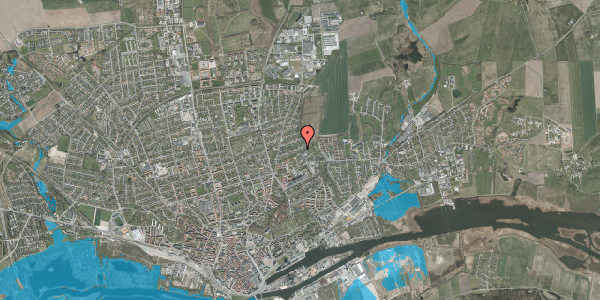 Oversvømmelsesrisiko fra vandløb på Christiansborgvej 40, 8930 Randers NØ