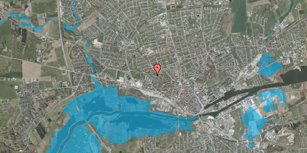 Oversvømmelsesrisiko fra vandløb på Egevangen 9, 8900 Randers C