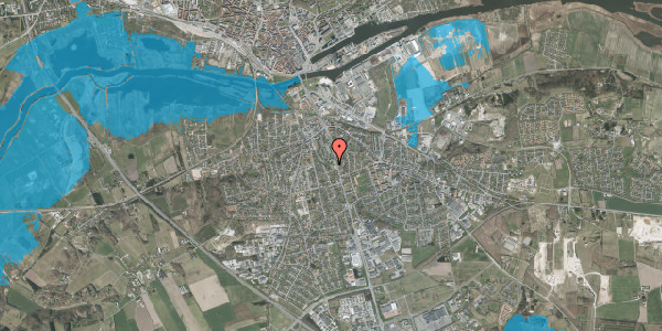 Oversvømmelsesrisiko fra vandløb på Elmevej 4D, 1. tv, 8940 Randers SV